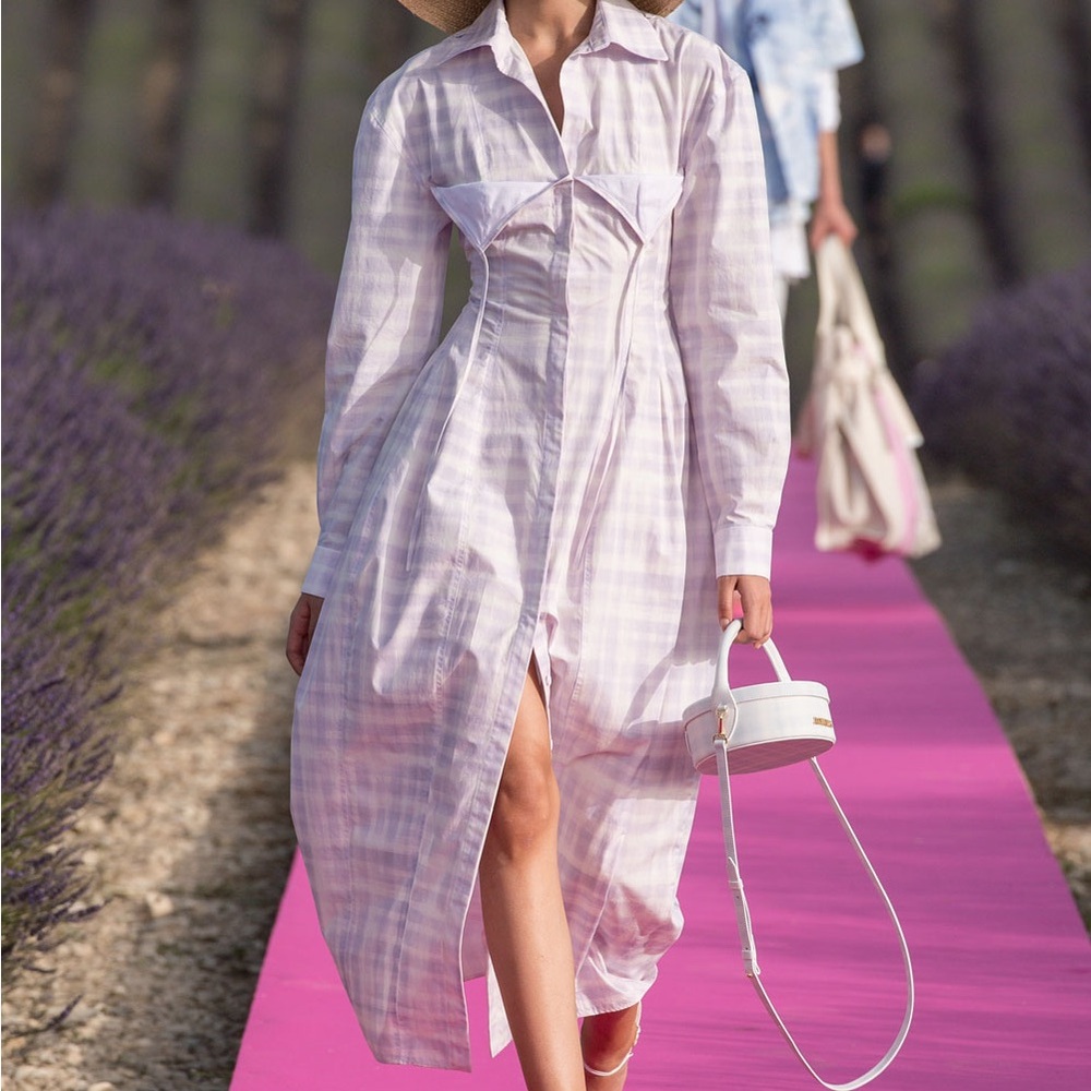 Jacquemus La Robe Valensole Plaid Dress